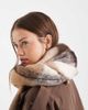 Vero Moda Vero Moda soft boucle scarf in cream, fossil and charcoal plaid-White - 3