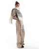 Vero Moda Vero Moda soft boucle scarf in neutral plaid - 4