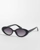 Vero Moda Vero Moda soft cat eye frame sunglasses in black - 1