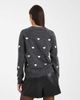 Vero Moda Vero Moda soft o-neck heart print sweater in dark gray melange - 4