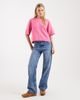 Vero Moda Vero Moda soft O-neck oversized boxy knit T-shirt in cosmos pink - 2