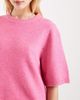 Vero Moda Vero Moda soft O-neck oversized boxy knit T-shirt in cosmos pink - 4