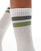 Vero Moda Vero Moda sporty ribbed socks in white and green - 2