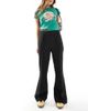 Vero Moda Vero Moda stretch kick flare pants in black - 1