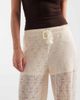 Vero Moda Vero Moda stretch lace wide leg pants in cream-White - 4