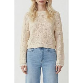 VERO MODA VERO MODA Susana Pointelle Cotton Blend Sweater