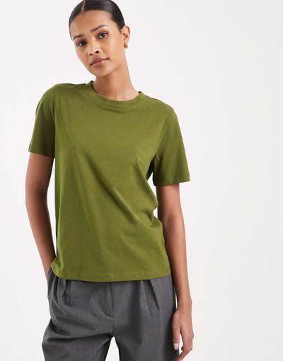Vero Moda Vero Moda T-shirt in pesto green