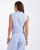 Vero Moda Vero Moda tailored boxy vest in brunnera blue - part of a set - 3