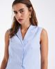 Vero Moda Vero Moda tailored boxy vest in brunnera blue - part of a set - 4