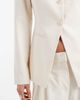 Vero Moda Vero Moda tailored collarless fitted blazer in cream - part of a set-White - 3