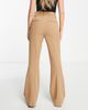 Vero Moda Vero Moda tailored flared pants in camel-Neutral - 3