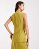 Vero Moda Vero Moda tailored o-neck vest in chartreuse - part of a set-Green - 2
