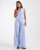 Vero Moda Vero Moda tailored pleat front wide leg pants in brunnera blue - part of a set - 1