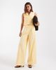Vero Moda Vero Moda tailored pleat front wide leg pants in golden yellow - part of a set - 1