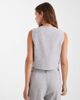 Vero Moda Vero Moda tailored tie front vest in heather gray - part of a set - 2