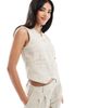 Vero Moda Vero Moda tailored vest in oatmeal - part of a set-Neutral - 1