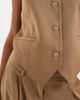 Vero Moda Vero Moda tailored vest mix & match in beige, part of a set-Neutral - 3