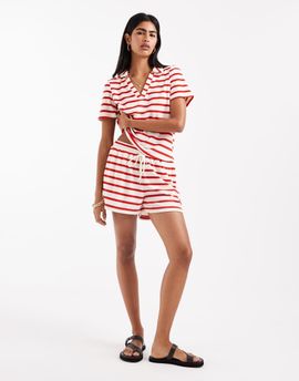 Vero Moda Vero Moda terrycloth shorts in red stripe - part of a set
