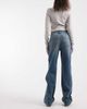 Vero Moda Vero Moda Tessa asymmetric waist wide leg jeans in washed medium blue denim - 3