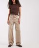 Vero Moda Vero Moda Tessa high rise wide leg jeans in mink-Neutral - 1