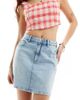 Vero Moda Vero Moda Tessa mini skirt in light blue denim - 1