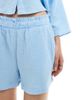 Vero Moda Vero Moda textured cropped shirt and shorts set in pastel blue - 3