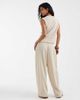 Vero Moda Vero Moda textured plisse barrel leg pants in stone - part of a set-Neutral - 4