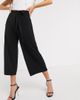 Vero Moda Vero Moda tie waist culottes in black - 1
