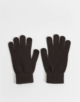 Vero Moda Vero Moda touchscreen gloves in chocolate brown