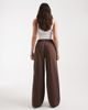 Vero Moda Vero Moda Valeria mid rise wide leg pull-on jeans in chocolate wash-Brown - 2