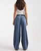 Vero Moda Vero Moda Valeria mid rise wide leg pull on jeans in medium blue wash - 3