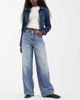 Vero Moda Vero Moda Vera mid rise loose wide leg jeans in medium-blue denim - 1