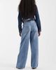 Vero Moda Vero Moda Vera mid rise loose wide leg jeans in medium-blue denim - 3