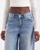 Vero Moda Vero Moda Vera mid rise loose wide leg jeans in medium-blue denim - 4