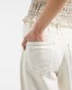 Vero Moda Vero Moda Villa mid-rise tie waist denim bermuda shorts in ecru wash-White - 4
