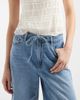 Vero Moda Vero Moda Villa mid-rise tie waist denim bermuda shorts in light blue wash - 3