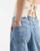 Vero Moda Vero Moda Villa mid-rise tie waist denim bermuda shorts in light blue wash - 4