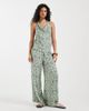 Vero Moda Vero Moda wide leg pants in green tile print - part of a set - 1