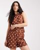 Vero Moda Vero Moda wide leg short in polka dot print - part of a set-Multi - 2