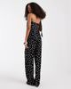 Vero Moda Vero Moda woven wide leg pants in black and white polka dot print - part of a set - 4