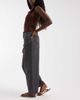 Vero Moda Vero Moda Zoe seam detail slouchy barrel leg jeans in dark gray rinse - 3
