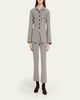 Veronica Beard Arte Check Plaid Kick-Flare Pants - 2