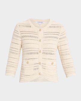 Veronica Beard Bellingham Stripe Knit Cardigan