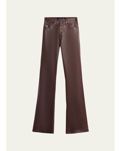 Veronica Beard Beverly Vegan Leather Flare Pants