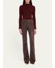 Veronica Beard Beverly Vegan Leather Flare Pants - 2