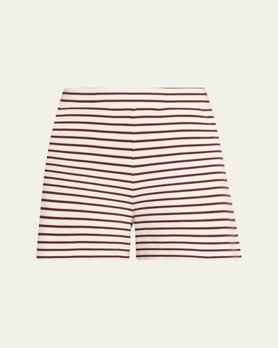 Veronica Beard Brighton Striped Knit Shorts
