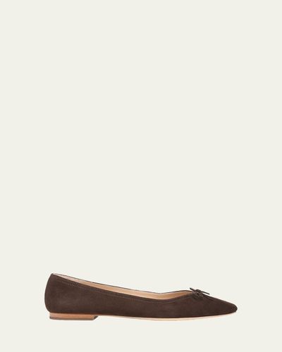 Veronica Beard Cailey Suede Ballerina Flats