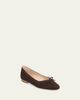 Veronica Beard Cailey Suede Ballerina Flats - 2