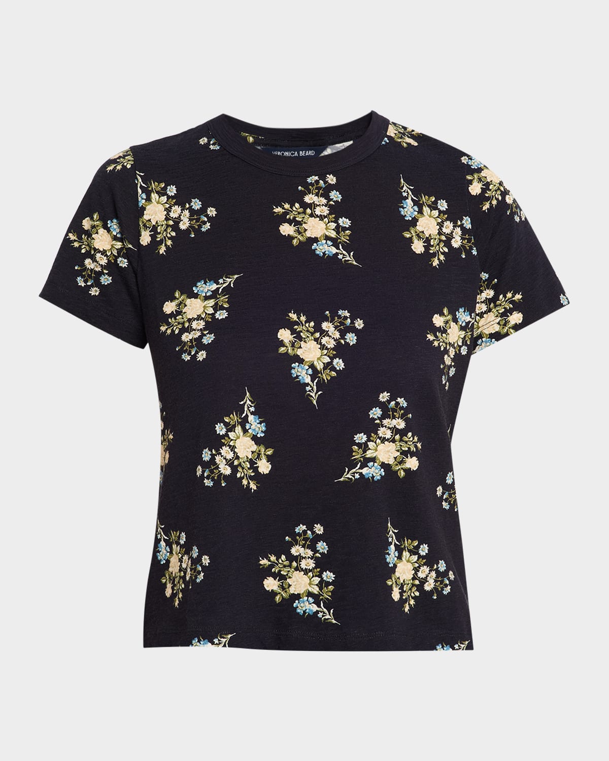 Veronica Beard Carla Floral Crewneck Tee