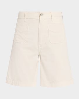 Veronica Beard Carter Front-Pocket Bermuda Shorts